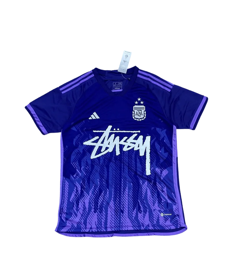 Argentina X Stüssy Blue Football Jersey