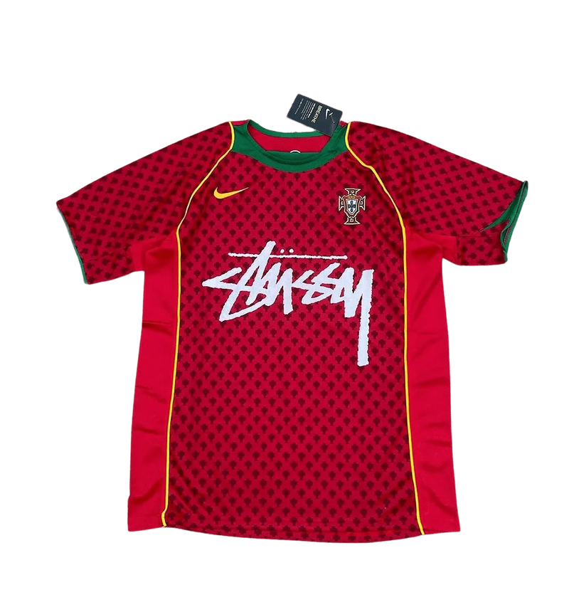 Portugal X Stüssy Red Football Jersey
