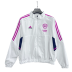 Arsenal White and Pink Football Jacket