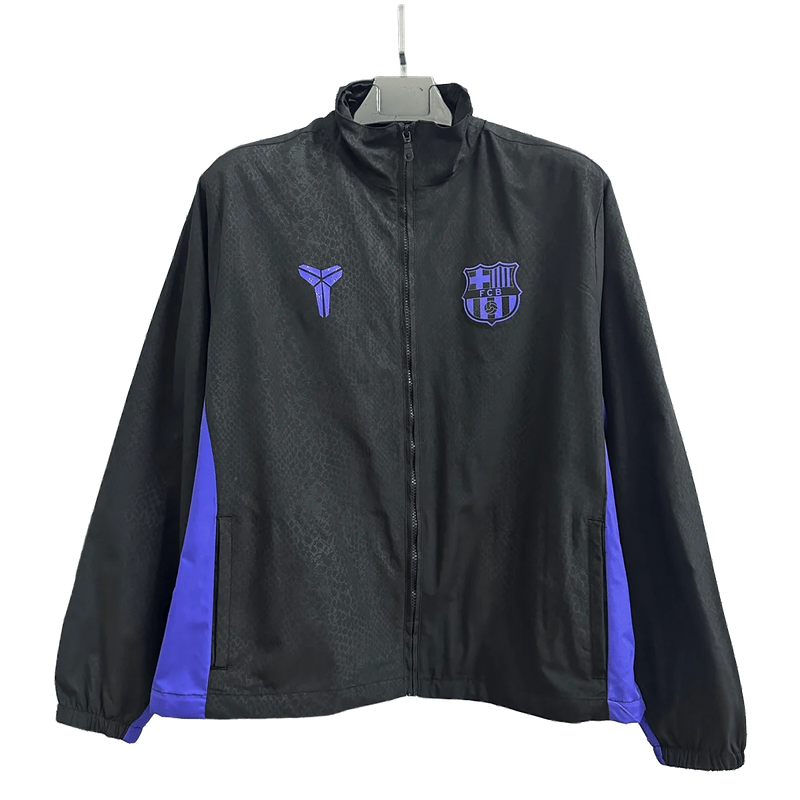 Barcelona Black and Blue Jacket