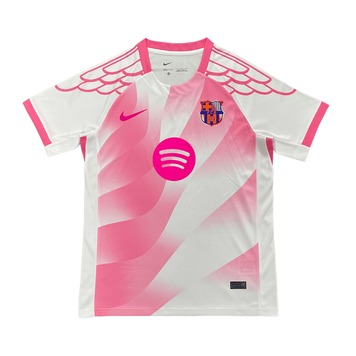 Barcelona White & Pink Football Jersey