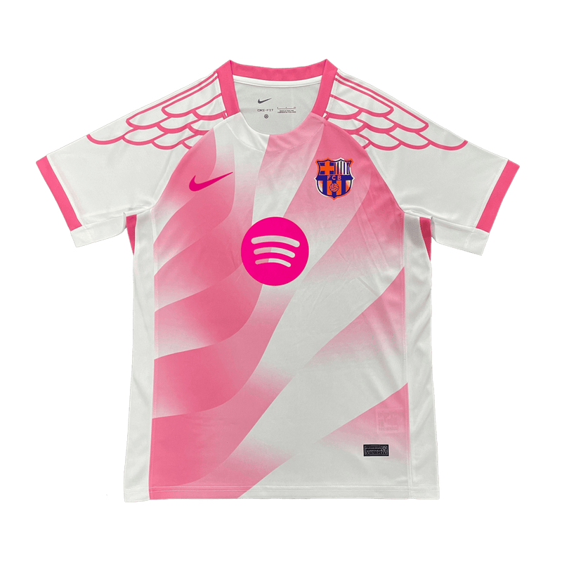 Barcelona White & Pink Football Jersey