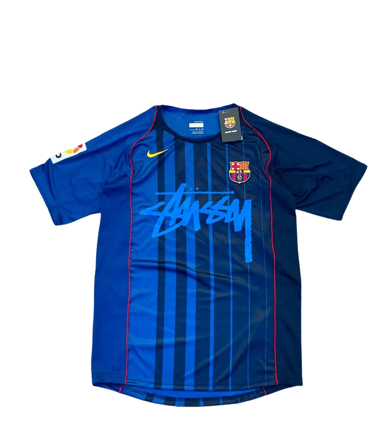 Barcelona X Stüssy Blue Football Jersey