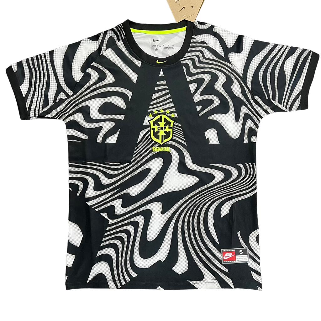 Brazil Goalkeeper Short Sleeve Football Jersey