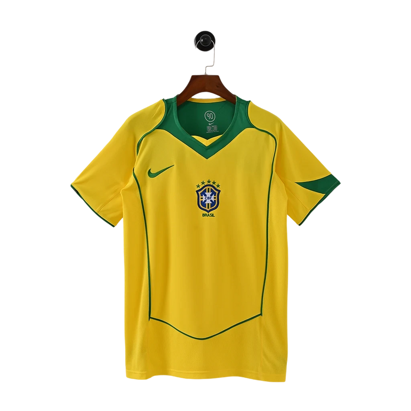 Brazil Home 2004 Football Jersey