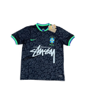 Brazil X Stüssy Black and Green Limited Edition Football Jersey