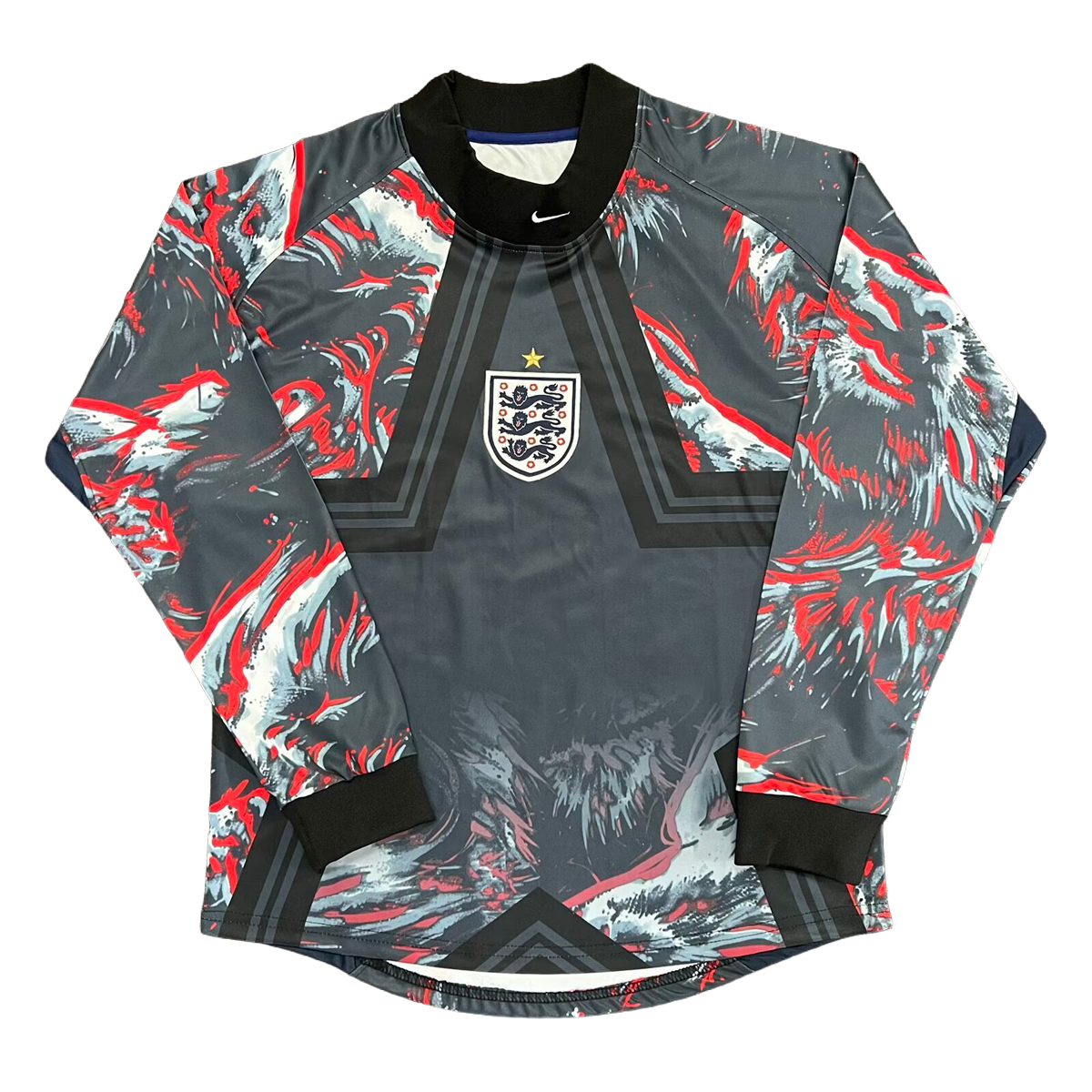 England Goalkeeper Long Sleeve Football Jersey