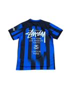Inter Milan X Stüssy Blue and Black Football Jersey