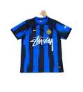 Inter Milan X Stüssy Blue and Black Football Jersey