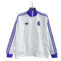 Real Madrid White and Blue Football Jacket