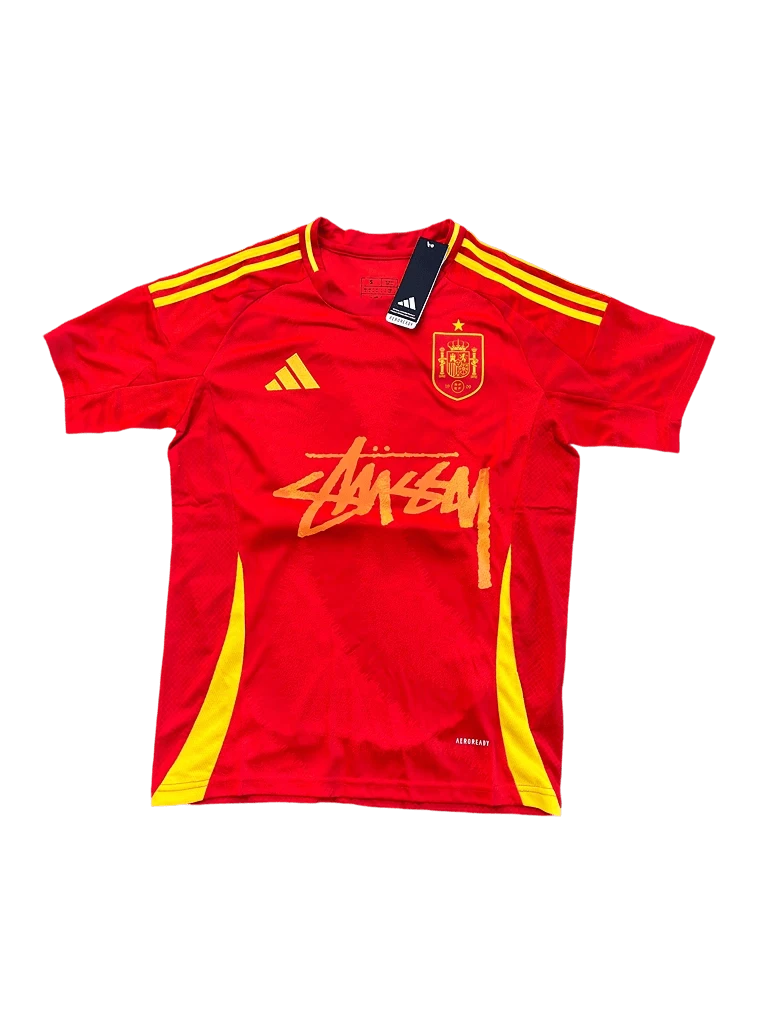 Spain X Stüssy Red Football Jersey